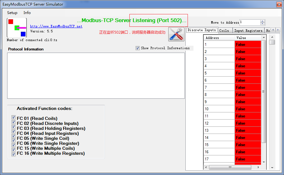 Modbus TCP Server